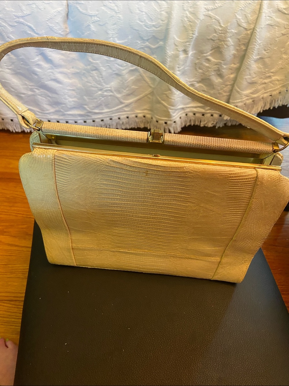 Sydney of California vintage reptile skin bag